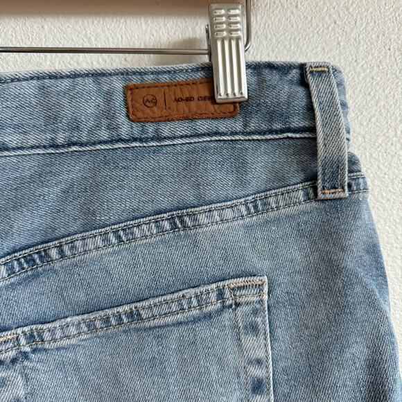 AG Becke Medium Wash Denim Relaxed Slim Rolled Hem 5" Short Women's 29 - Picture 4 of 6